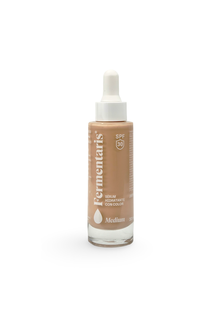 Hidratante con color Medium SPF30. Sérum. Todo tipo de pieles | Todo tipo de pieles sensibles. Mujer  y  Hombre