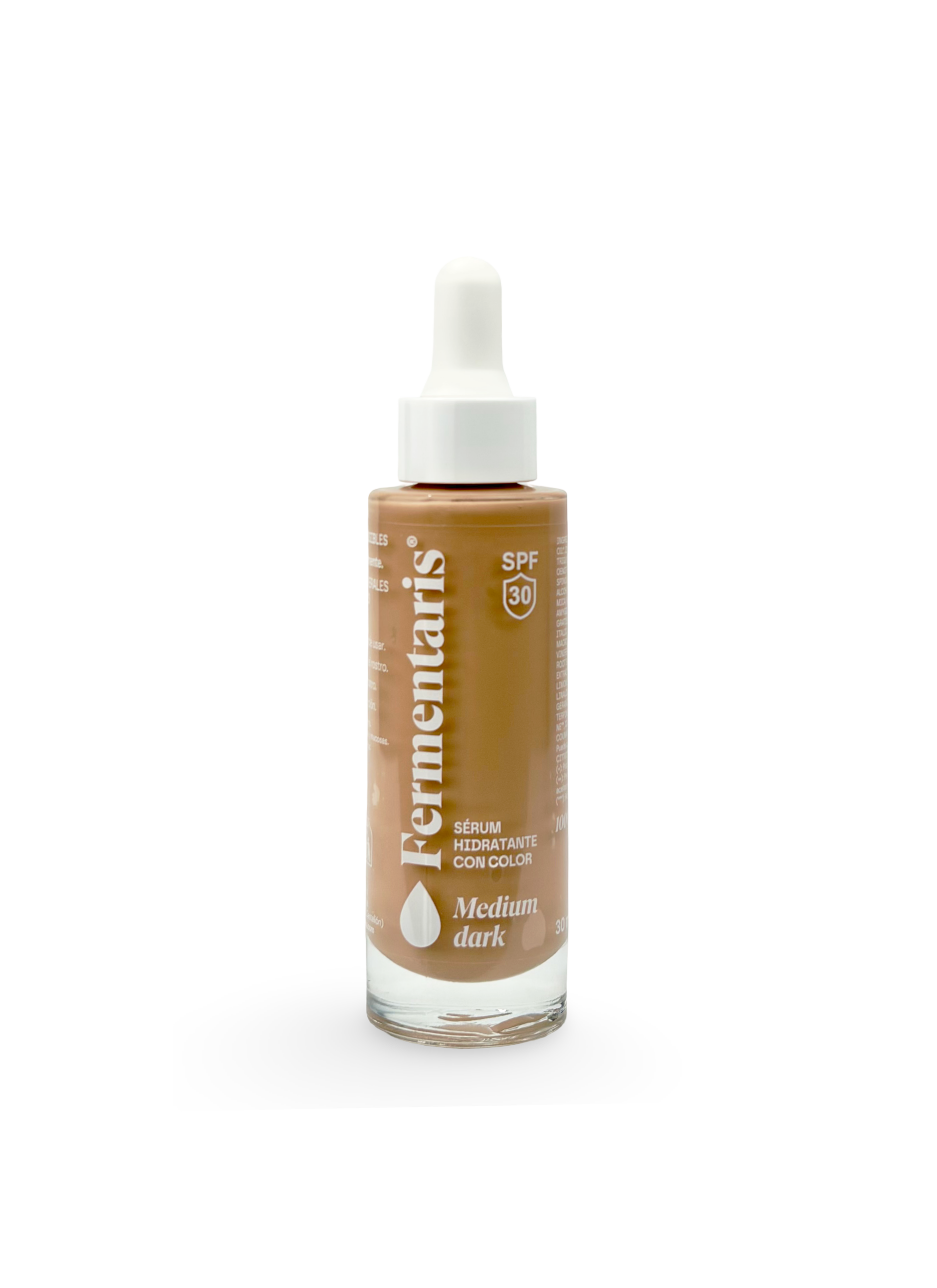 Hidratante con color Medium-Dark SPF30. Sérum. Todo tipo de pieles | Todo tipo de pieles sensibles. Mujer  y  Hombre